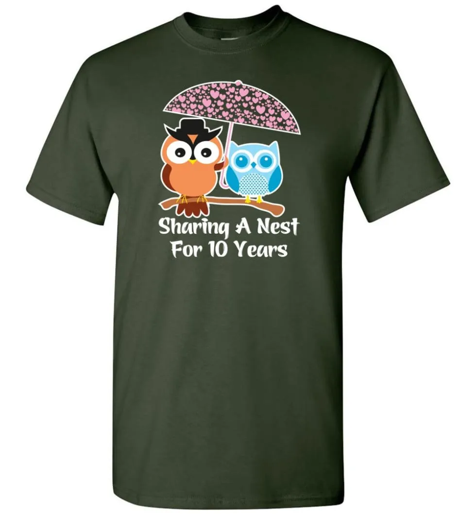 10 Years Wedding Anniversary Gifts Valentine's Day T-Shirt