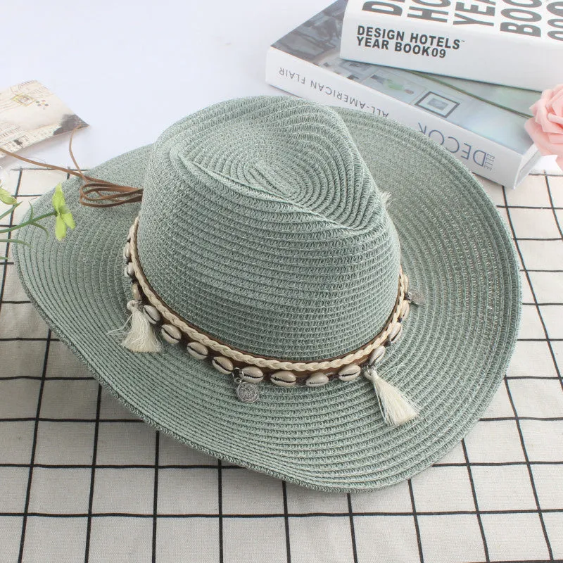 Ashore Shop Women or Men's Western Cowgirl Cowboy Hat Woven