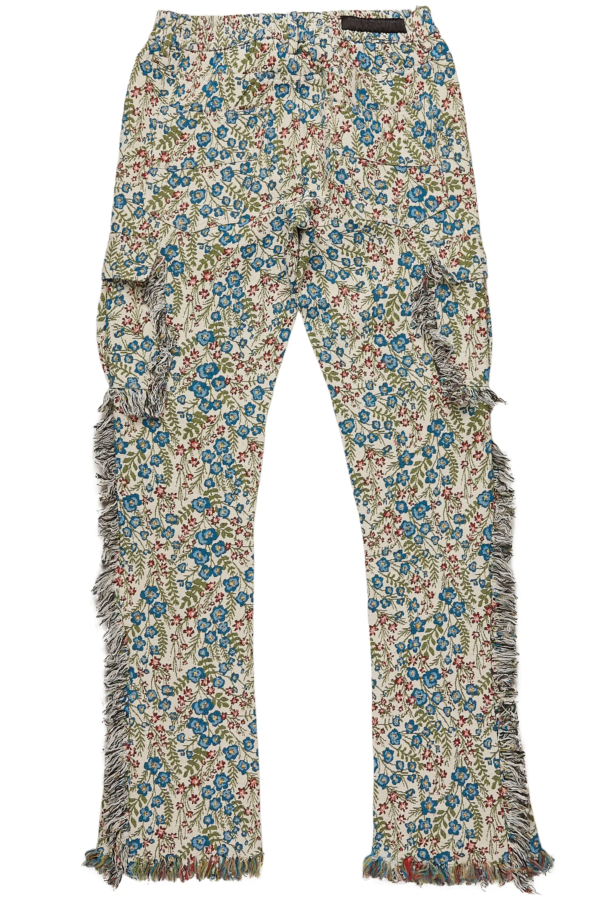 Ayami Beige/Multi Slim Flare Pants