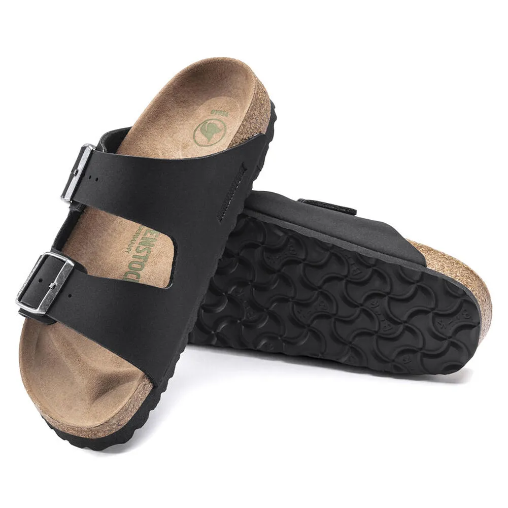 BIRKENSTOCK Women's Arizona Vegan Birkibuc (Black - Narrow Fit)