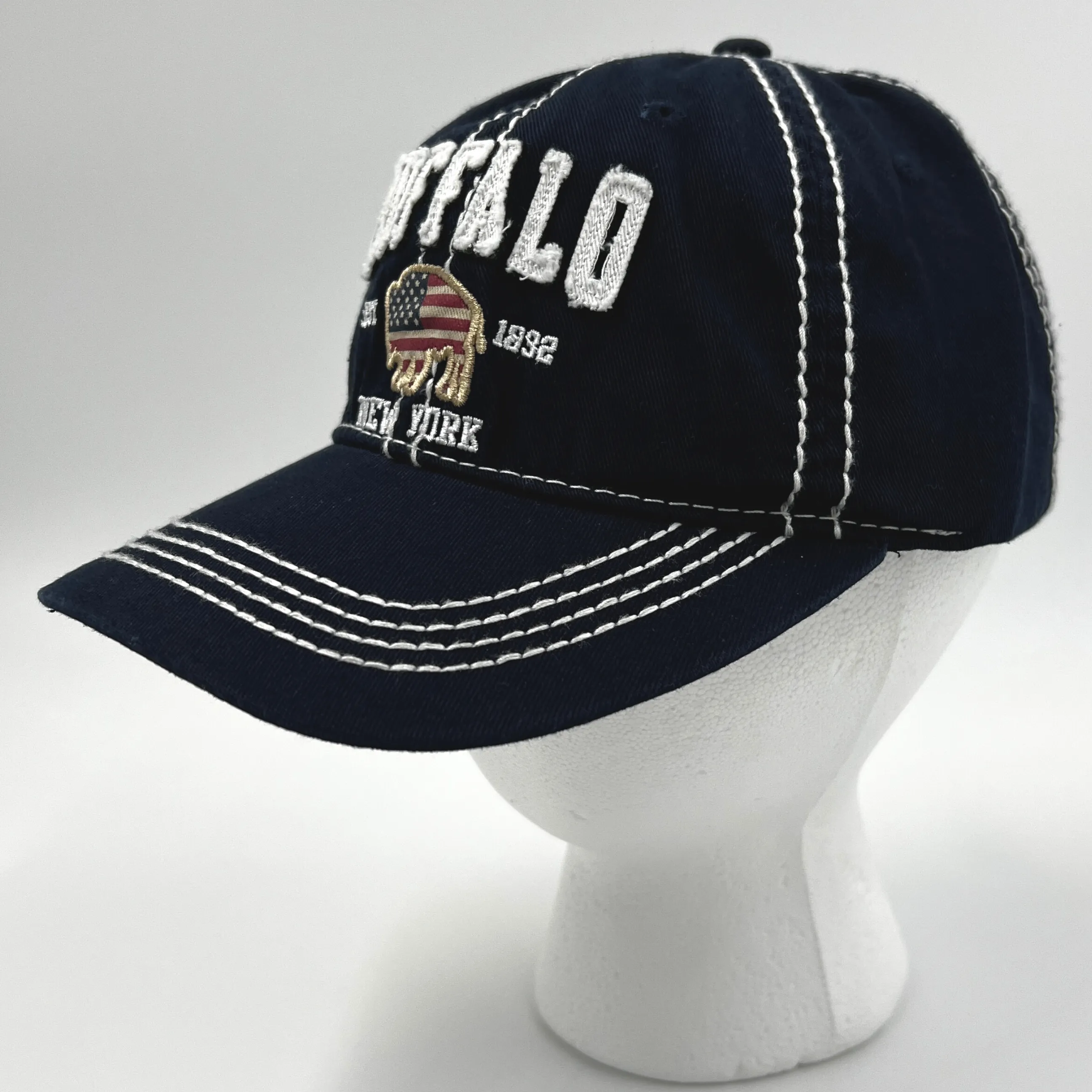 Buffalo, NY Navy Adjustable Hat