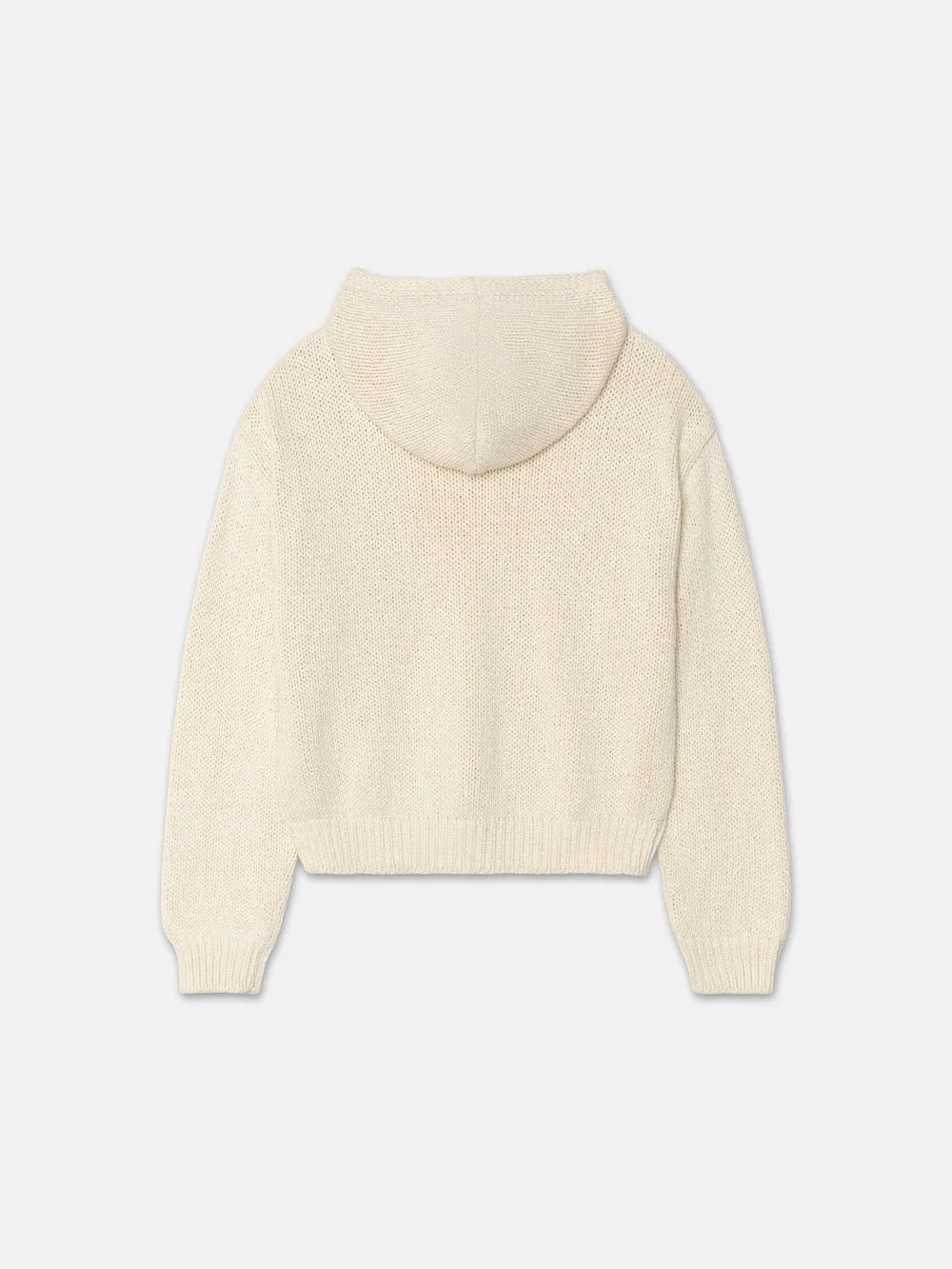 Chunky Hoodie Sweater -- White Canvas