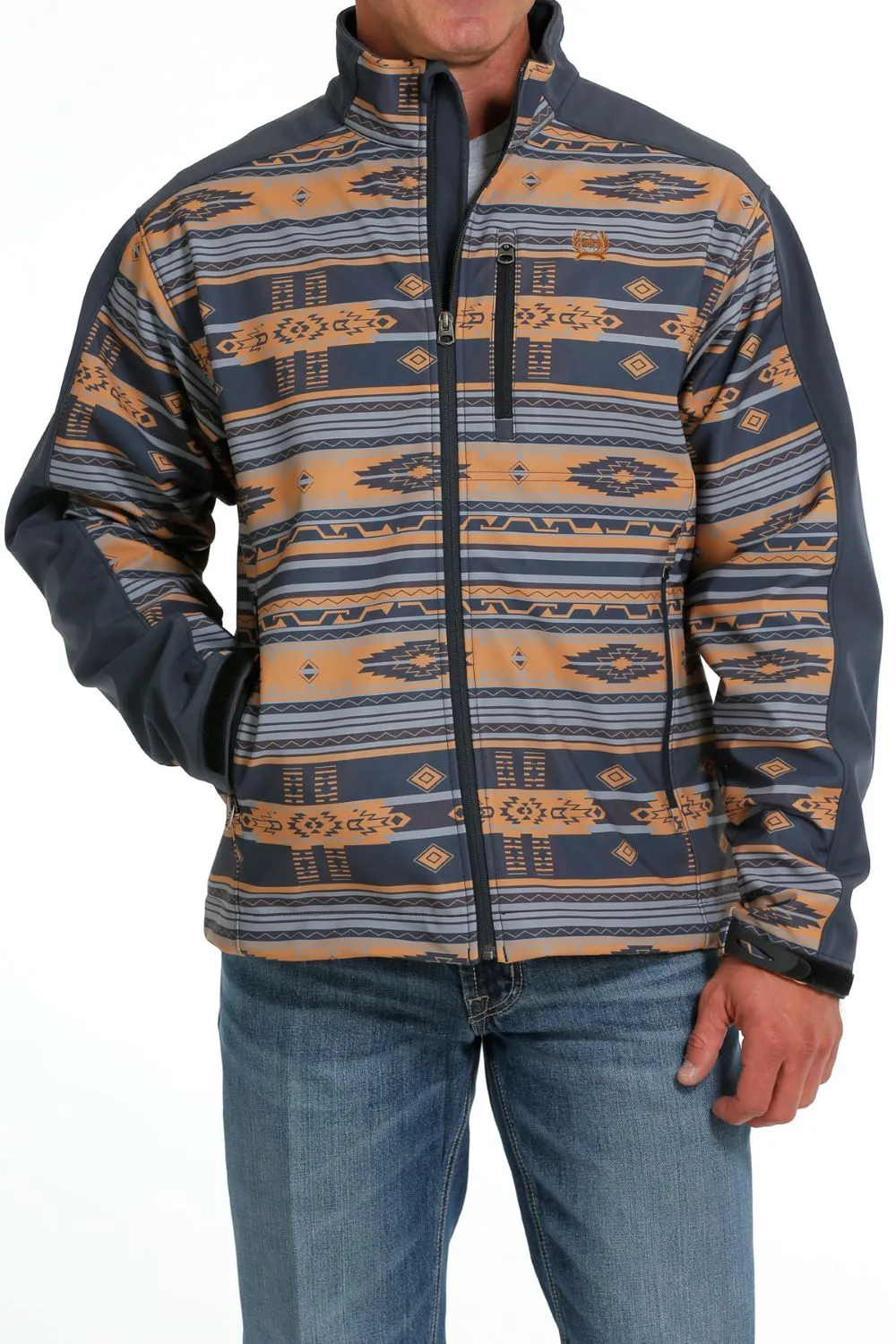 'Cinch' Men's Bonded Jacket - Blue