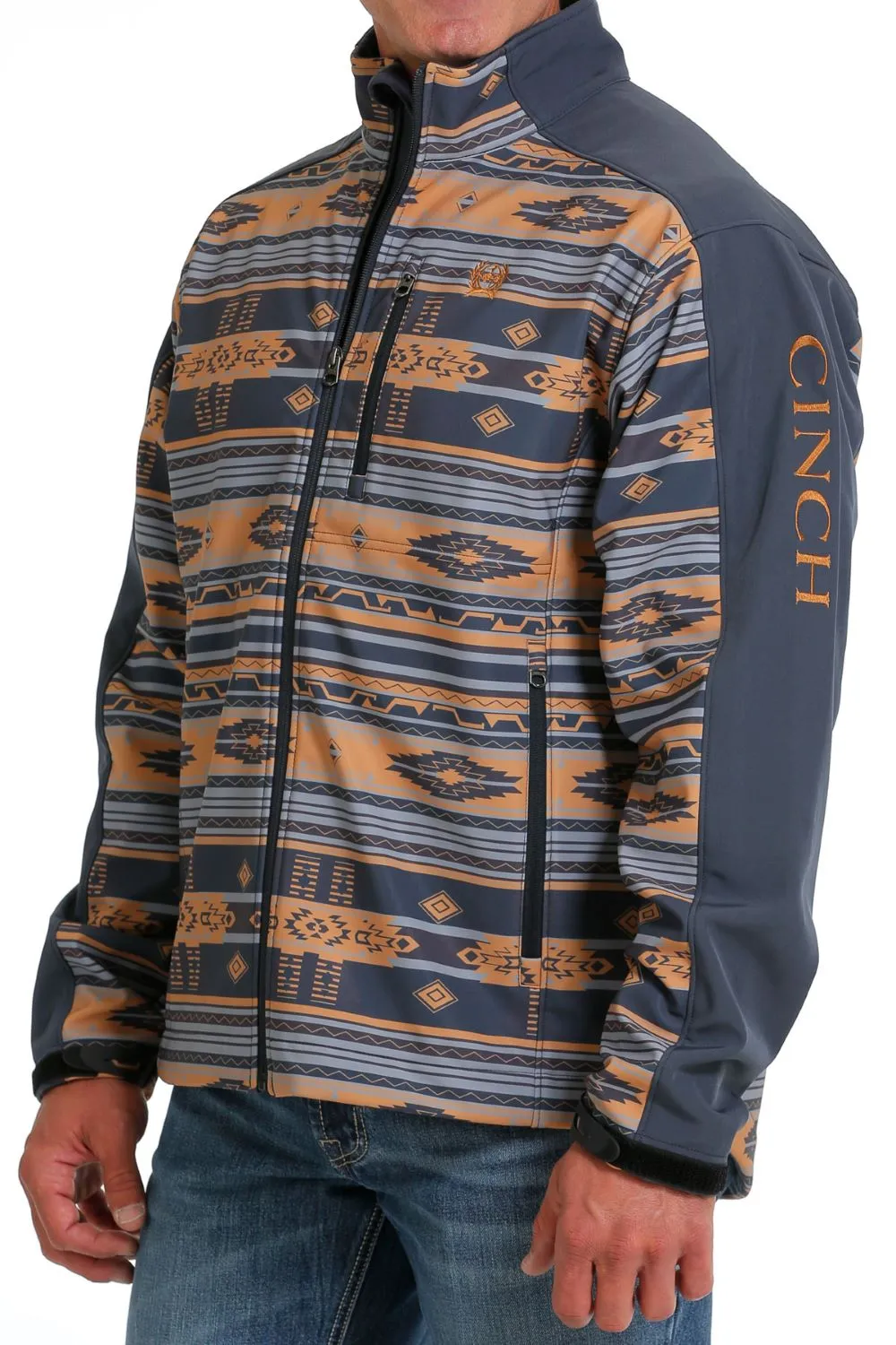 'Cinch' Men's Bonded Jacket - Blue