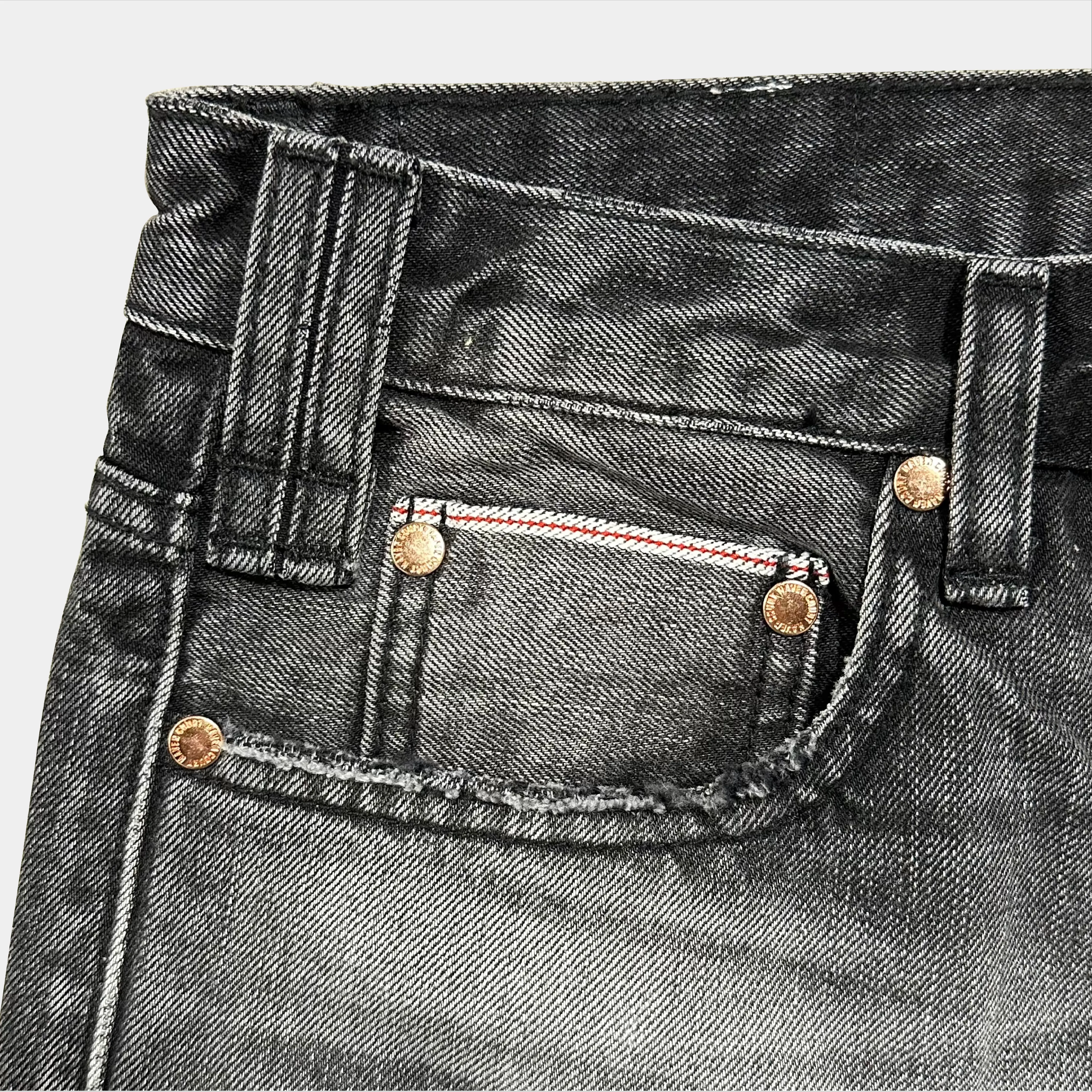 Classic Washed Straight Jean - BLACK