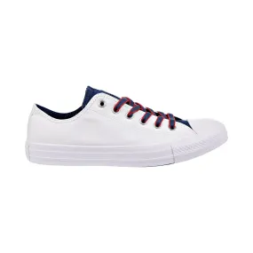 Converse Chuck Taylor All Star OX Mens Shoes White/Navy/Gym Red