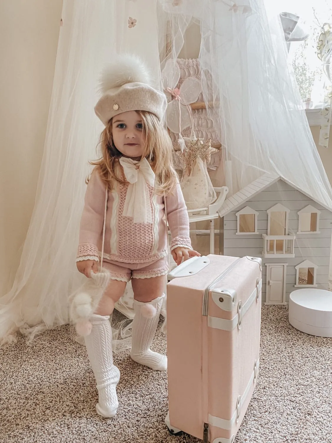 Cream Wool Beret