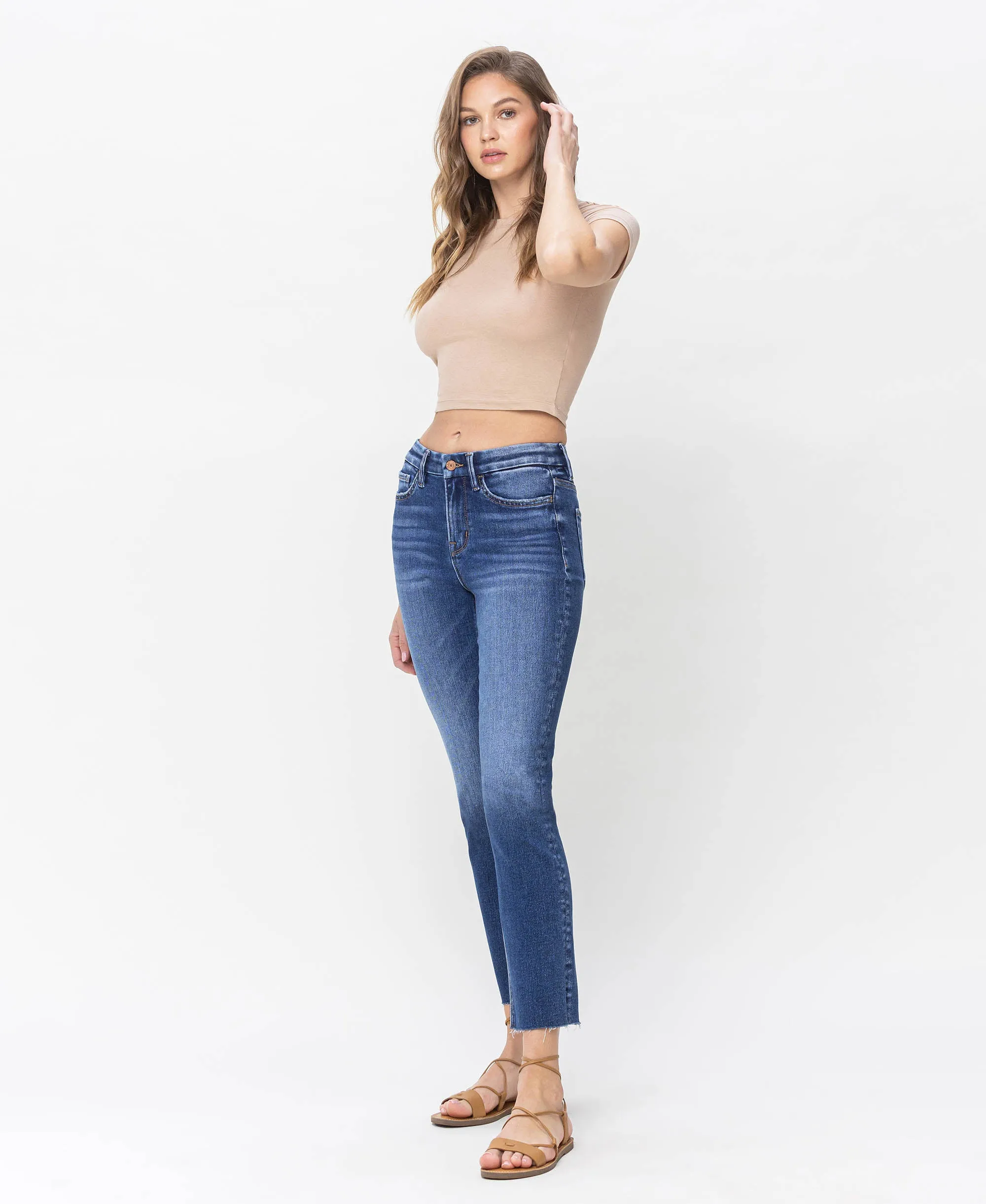 Delicate - High Rise Slim Straight Jean