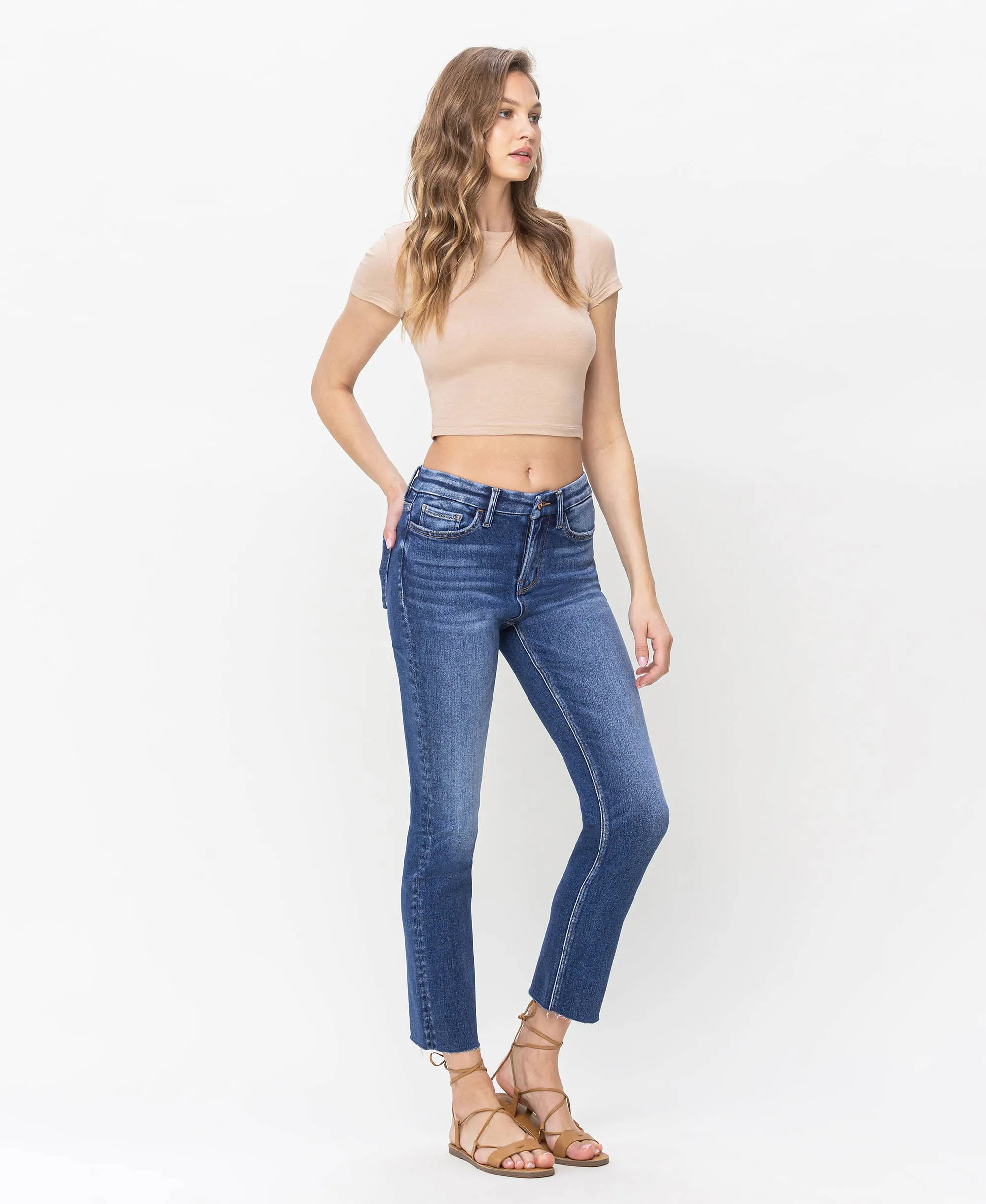 Delicate - High Rise Slim Straight Jean