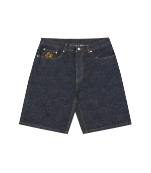 DIAMONDS & DOLLARS SELVEDGE DENIM SHORT - INDIGO