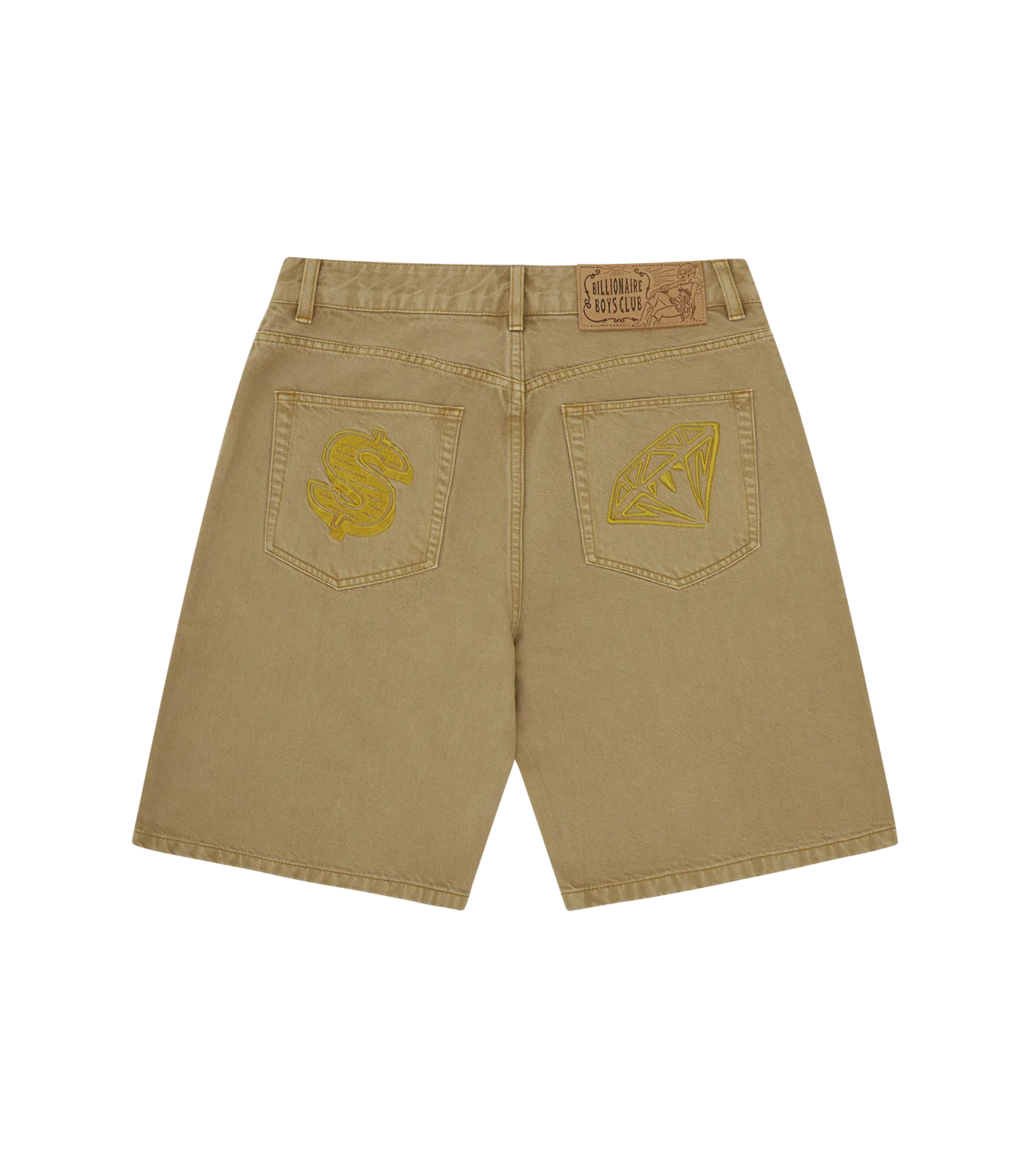 DIAMONDS & DOLLARS SELVEDGE DENIM SHORT - SAND