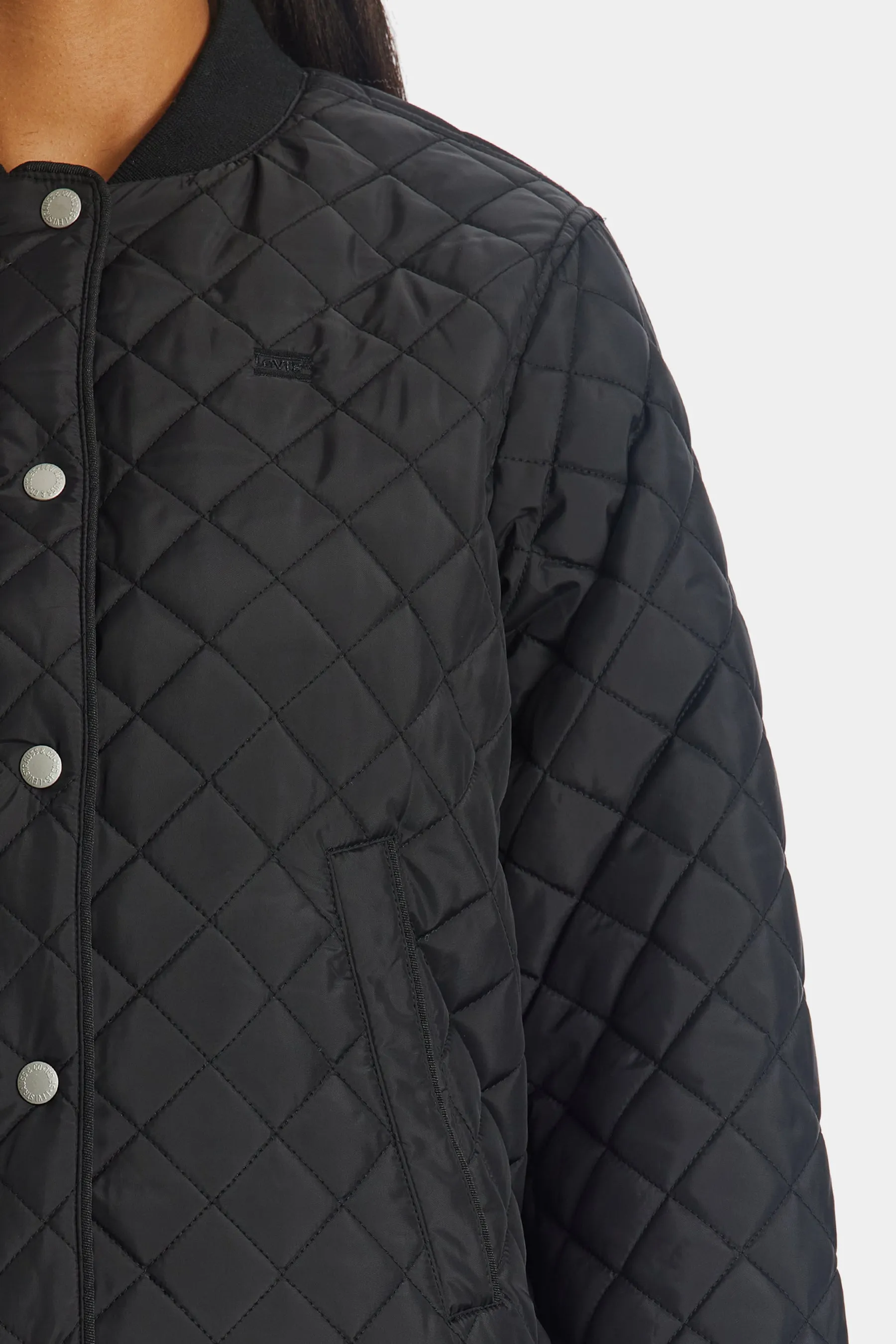 Sherpa Lined Quilted Bomber