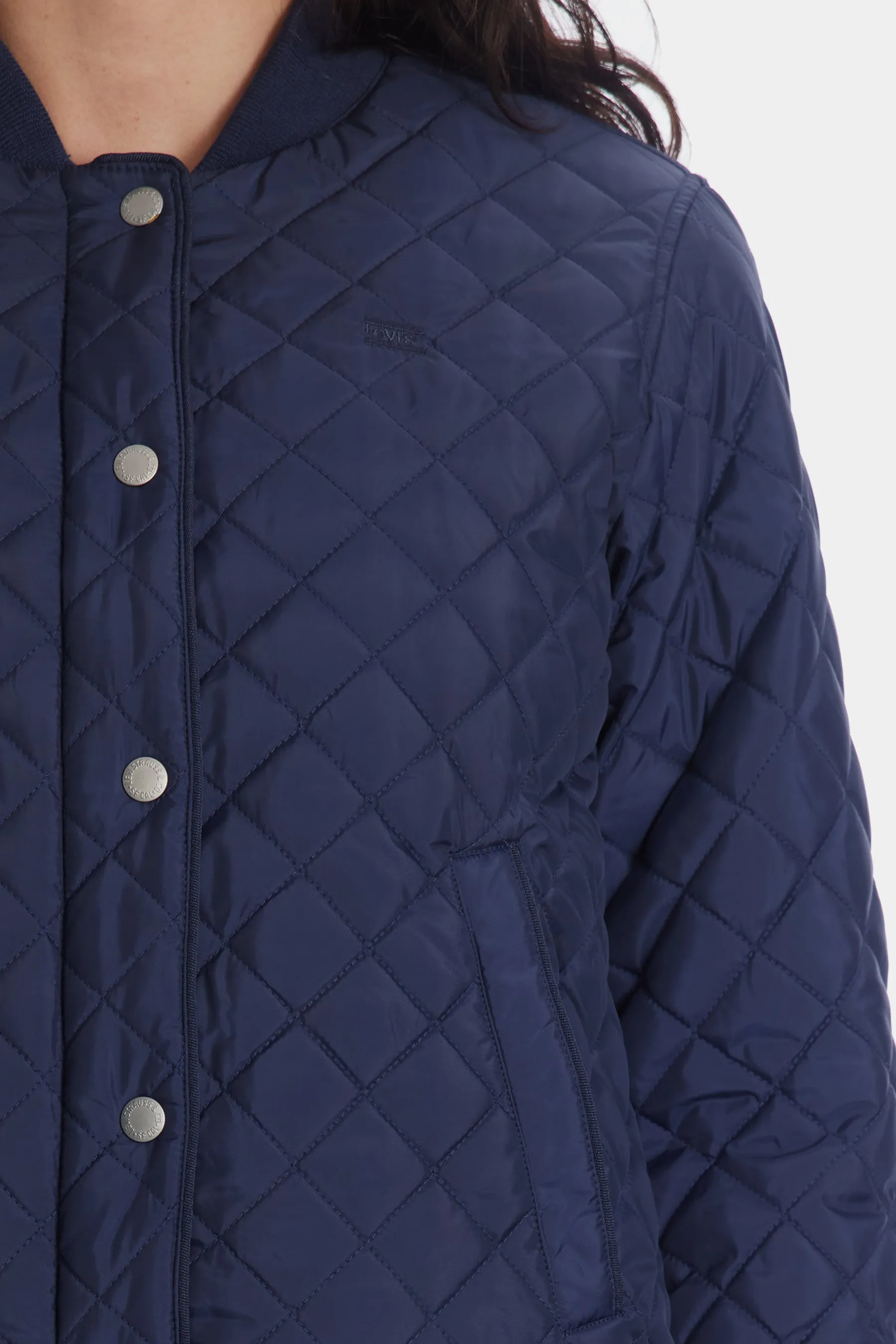 Sherpa Lined Quilted Bomber