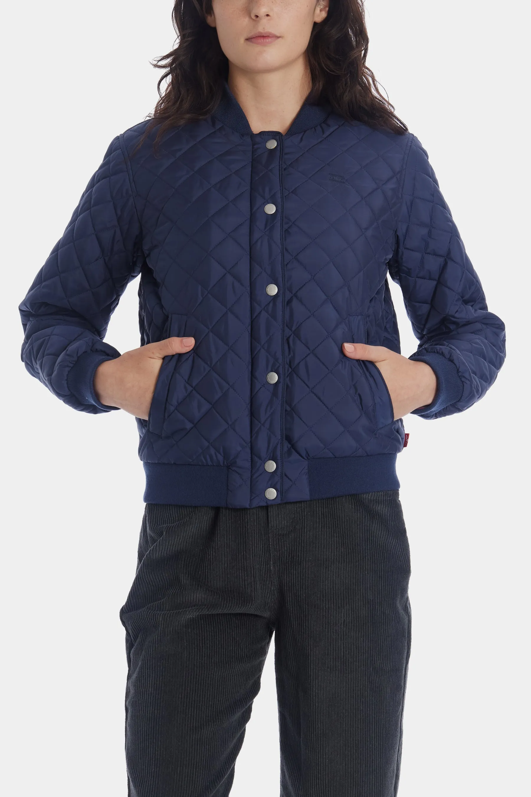 Sherpa Lined Quilted Bomber