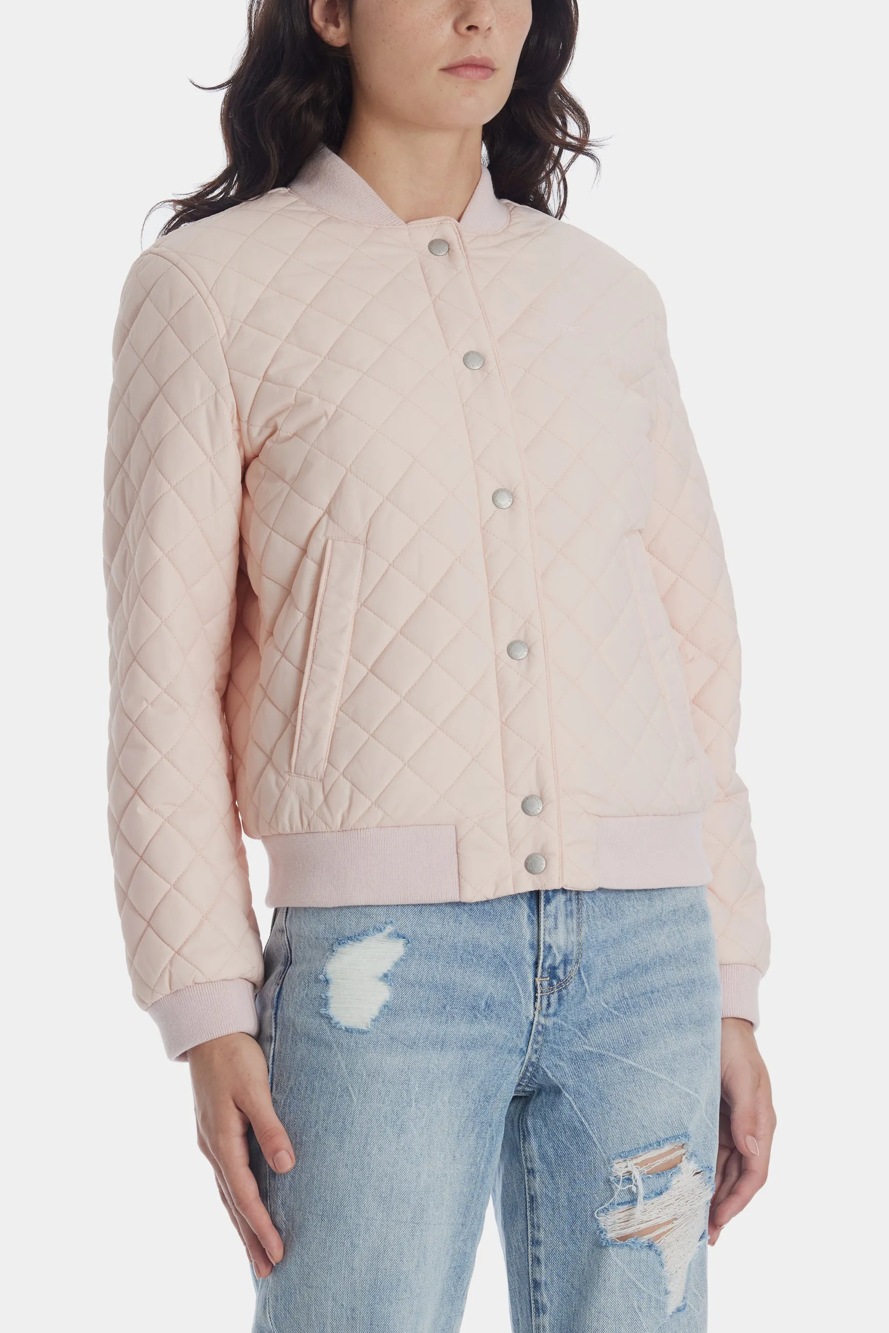 Sherpa Lined Quilted Bomber