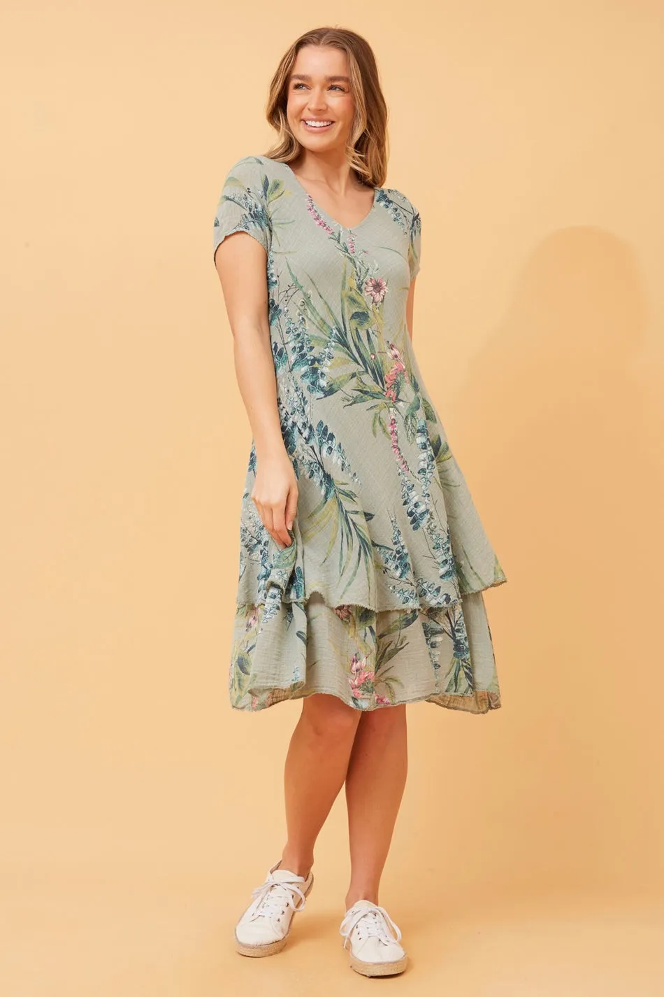 ELECTRA BOTANICAL PRINT DRESS