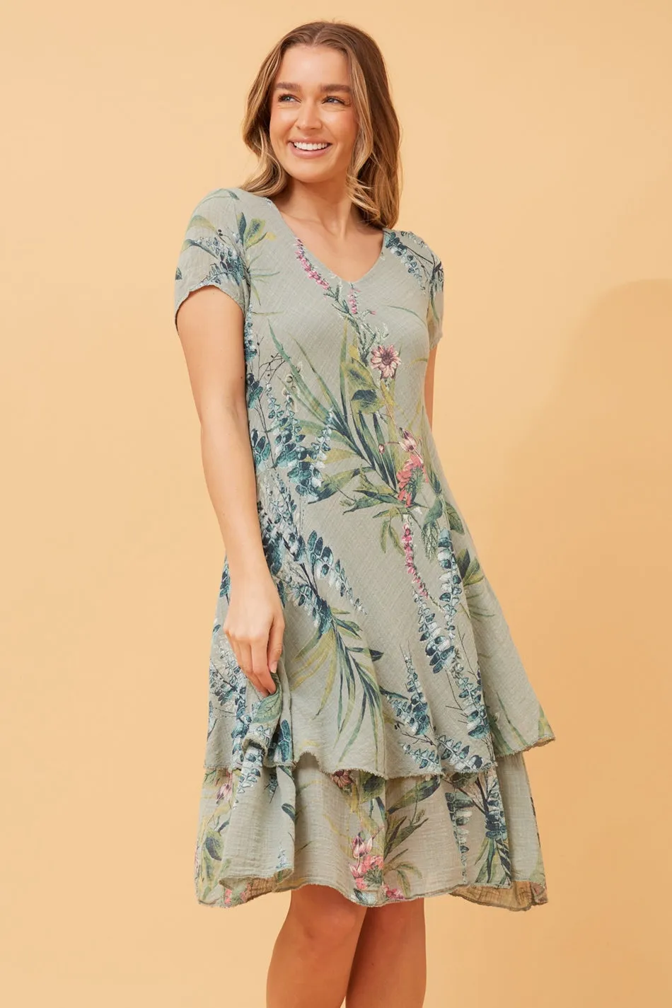 ELECTRA BOTANICAL PRINT DRESS