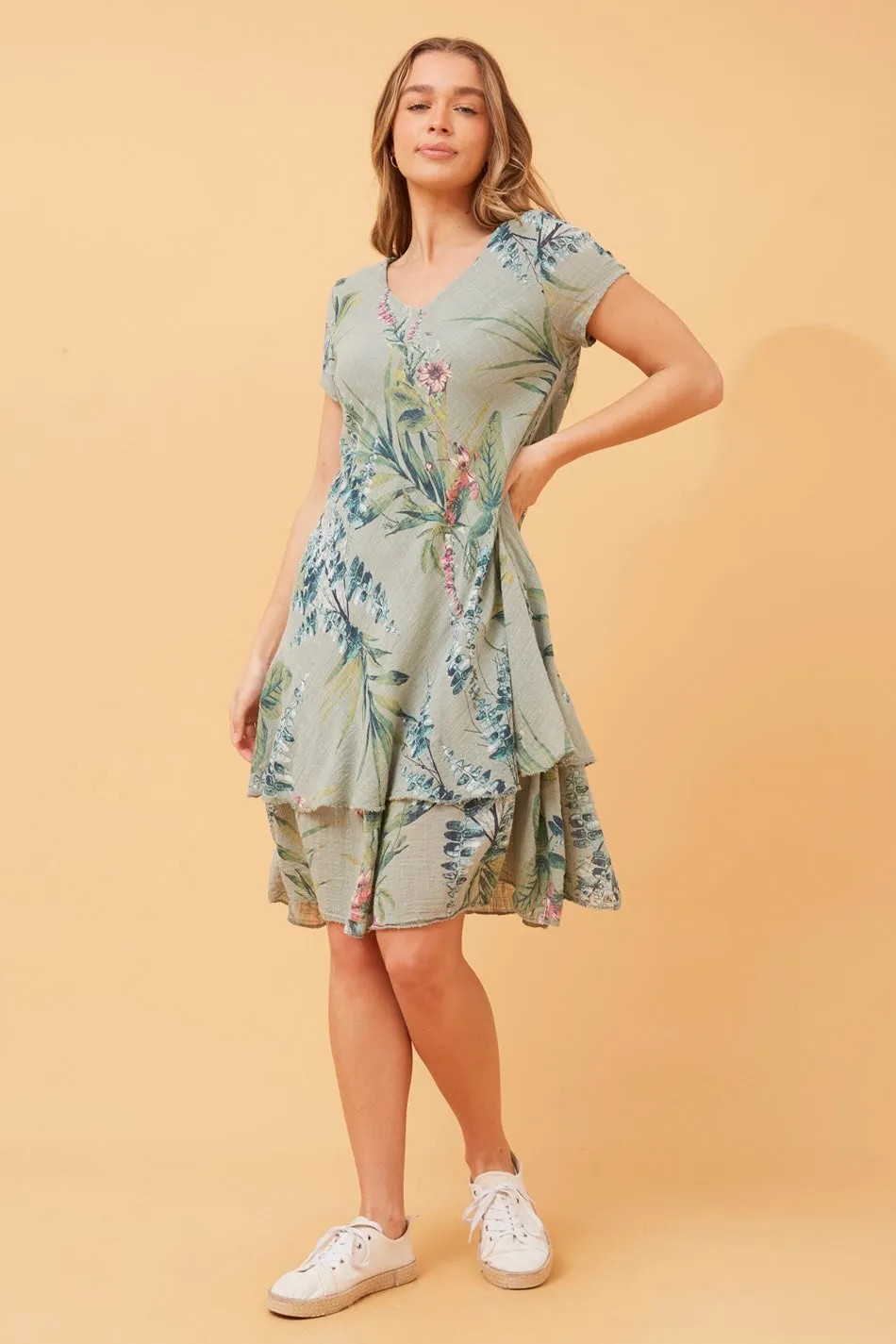 ELECTRA BOTANICAL PRINT DRESS