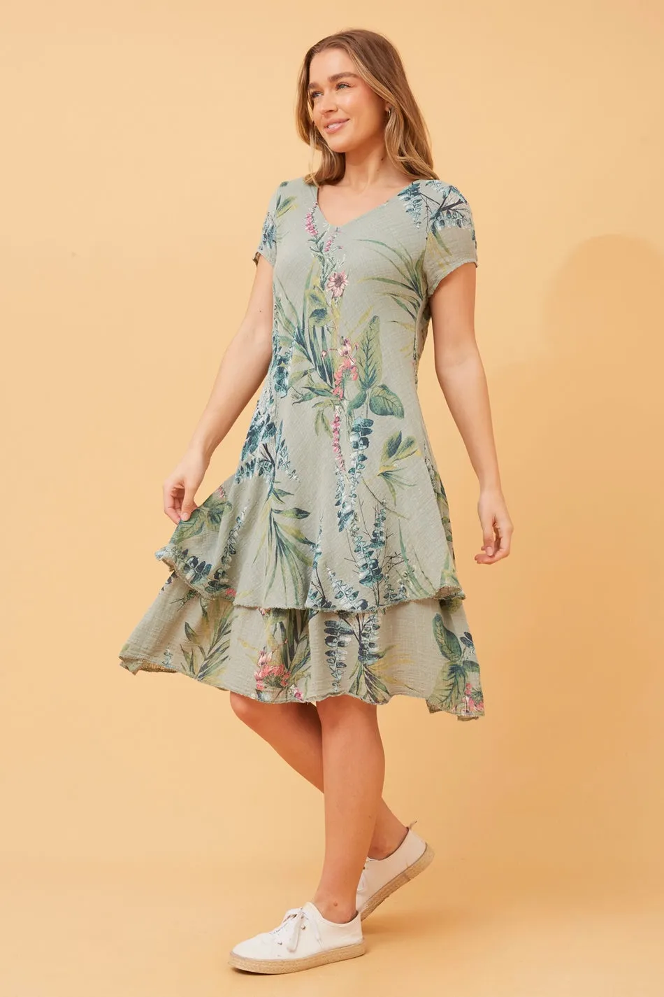 ELECTRA BOTANICAL PRINT DRESS