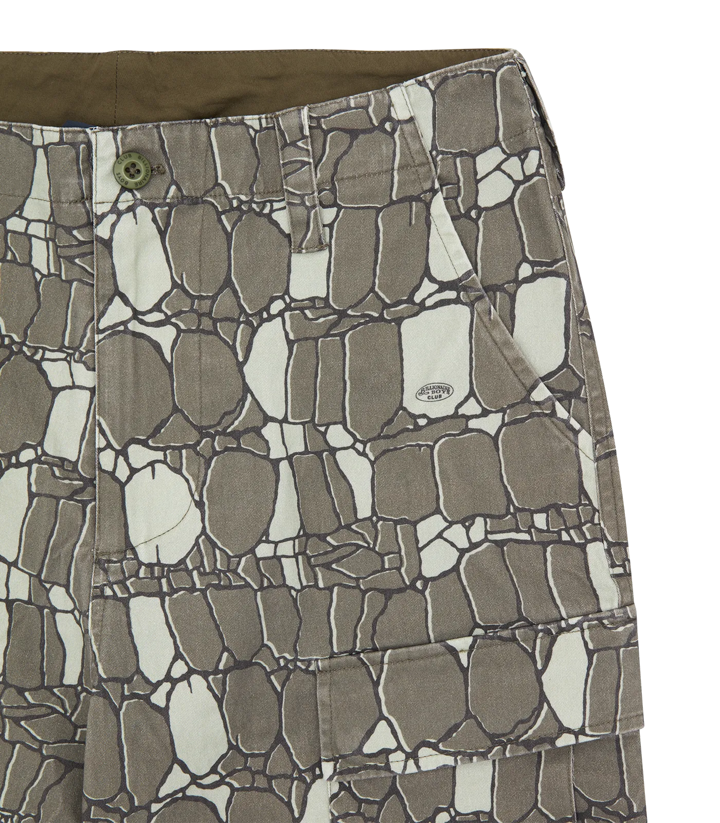 GATOR CAMO DENIM SHORTS - GREEN