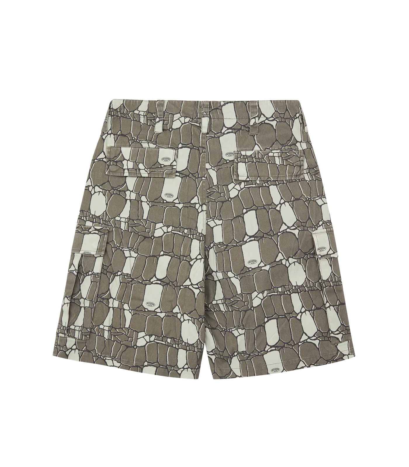 GATOR CAMO DENIM SHORTS - GREEN