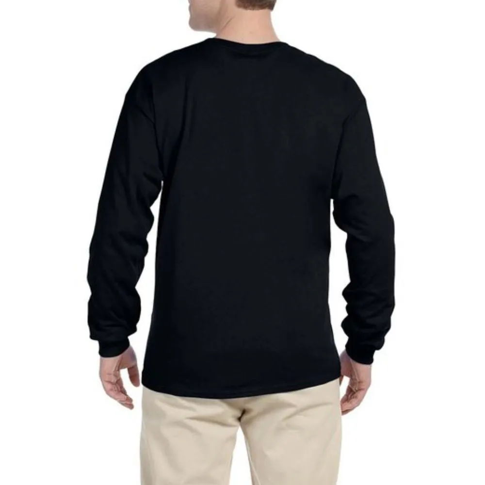 Gildan G240 Men's Ultra Cotton Long-Sleeve T-Shirt - Black