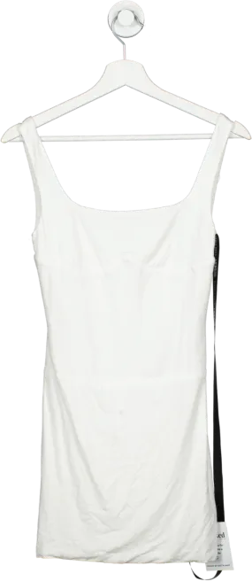 Heiress White Jersey Corset Mini Tank Dress UK XS