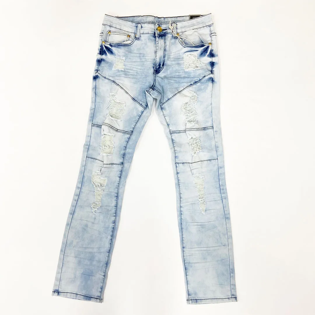 Argonaut Nations Ripped Denim Pant Ice Blue