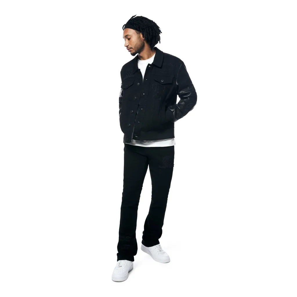 Jean Varsity Jacket - Black