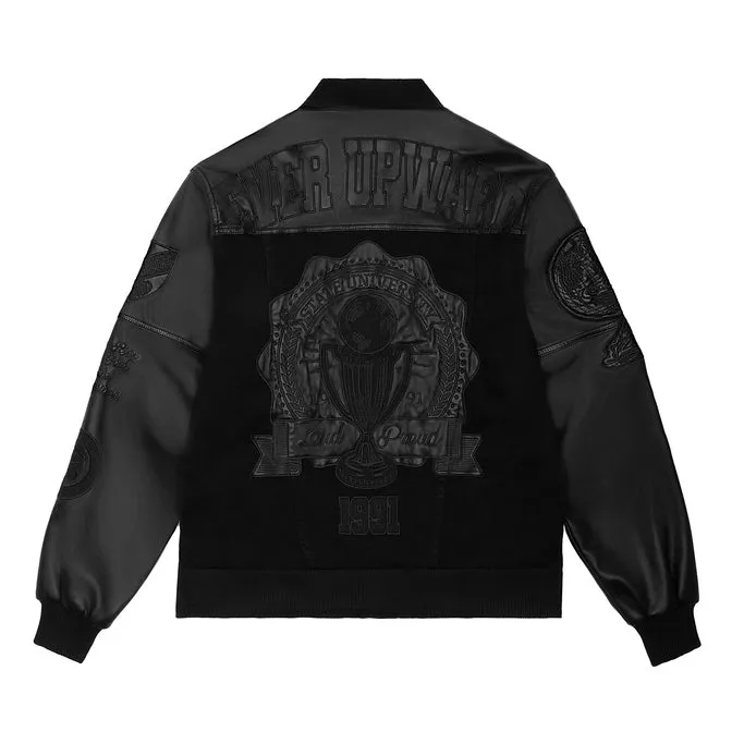 Jean Varsity Jacket - Black