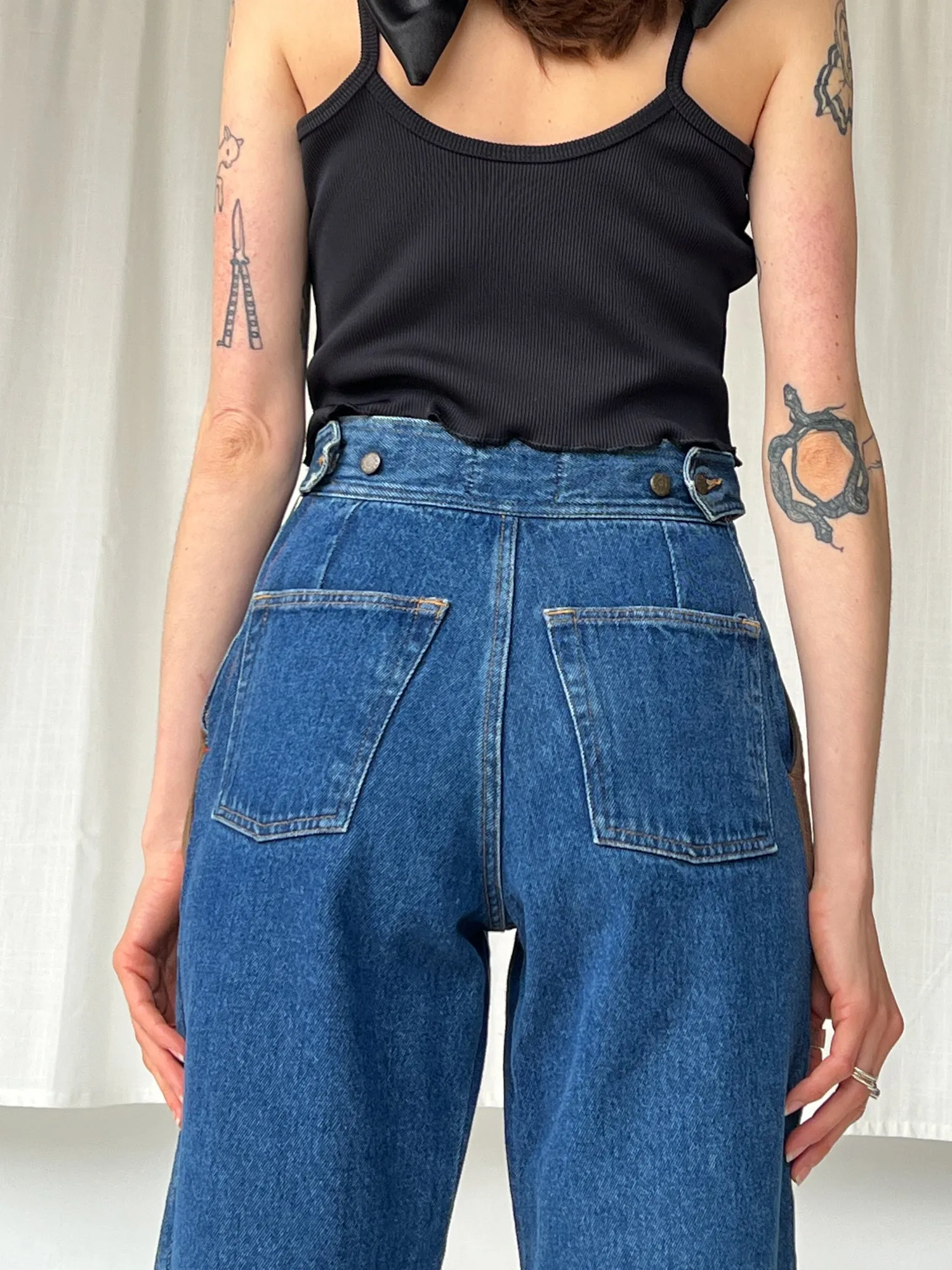 Kenzo Suede Cutout Denim (S)