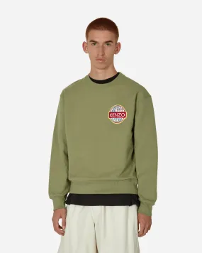 'KENZO Travel' Crewneck Sweatshirt Sage Green