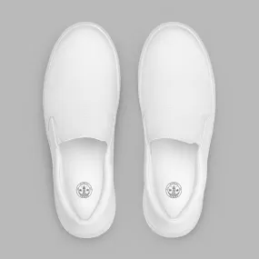 Men’s slip-on canvas shoes - White