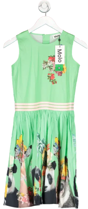 Molo Green Carli Fruitilicious Print Dress 12 Years