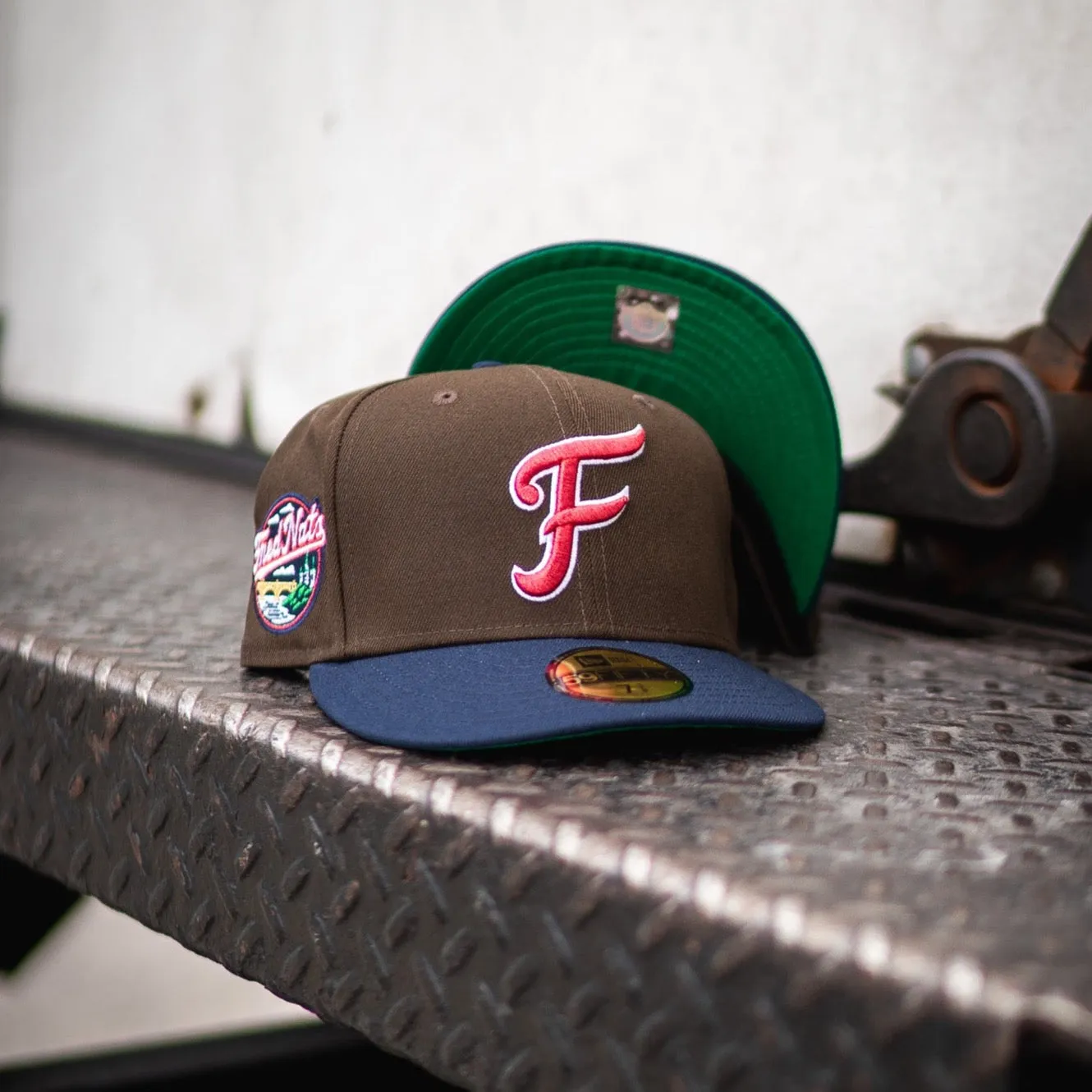 New Era Fredericksburg Nationals Green UV (Mocha Brown/Navy Blue)