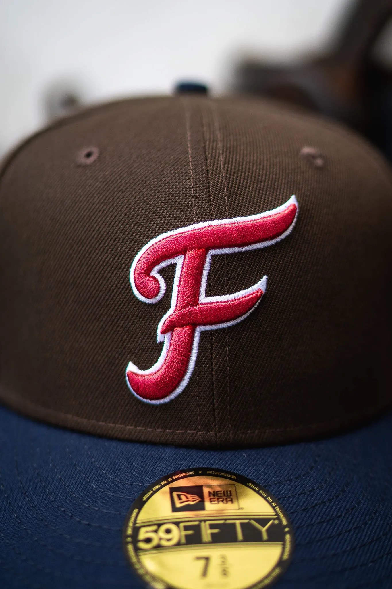 New Era Fredericksburg Nationals Green UV (Mocha Brown/Navy Blue)