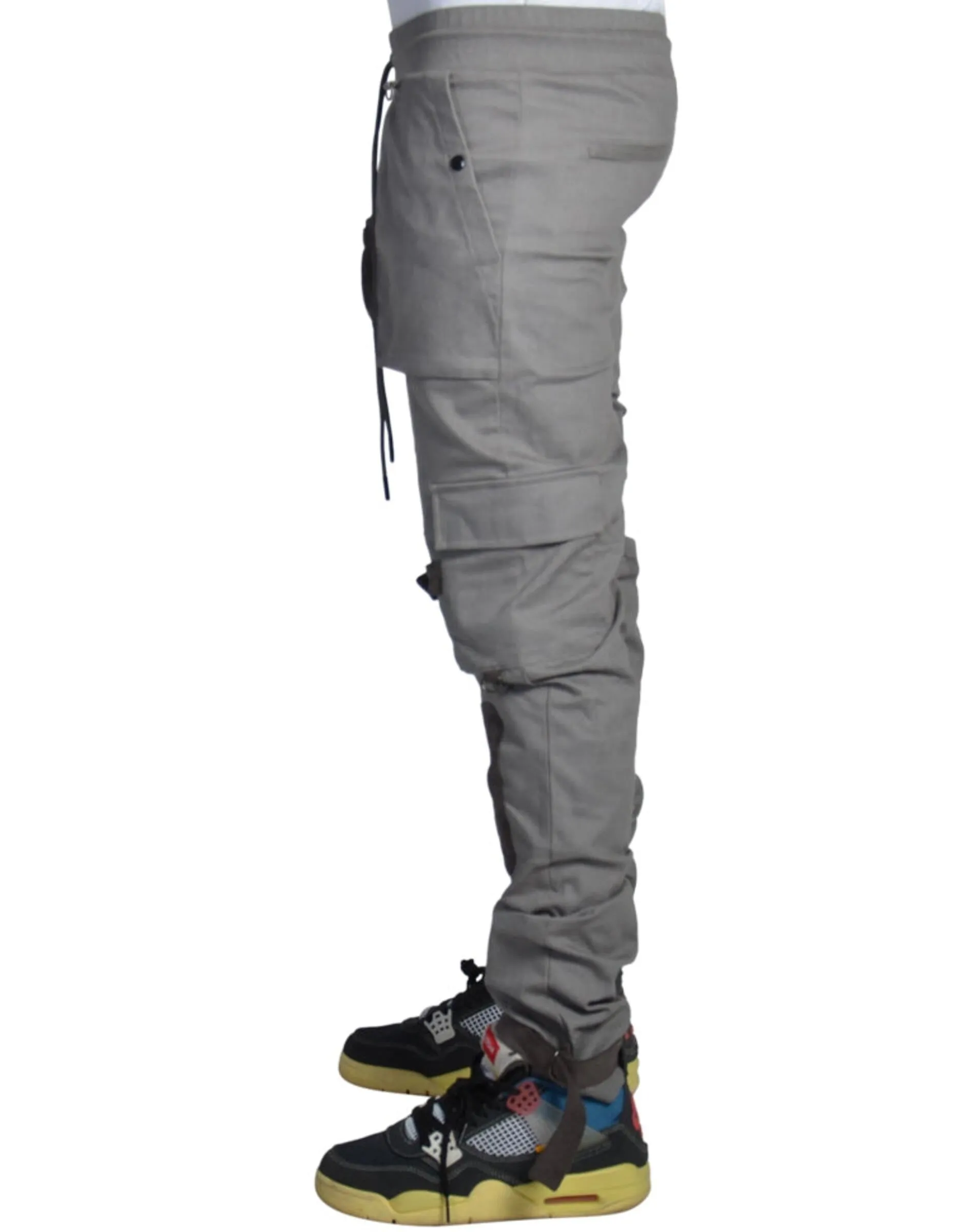 New Sphere Pouch Strap Cargo Pants (Grey) /C7