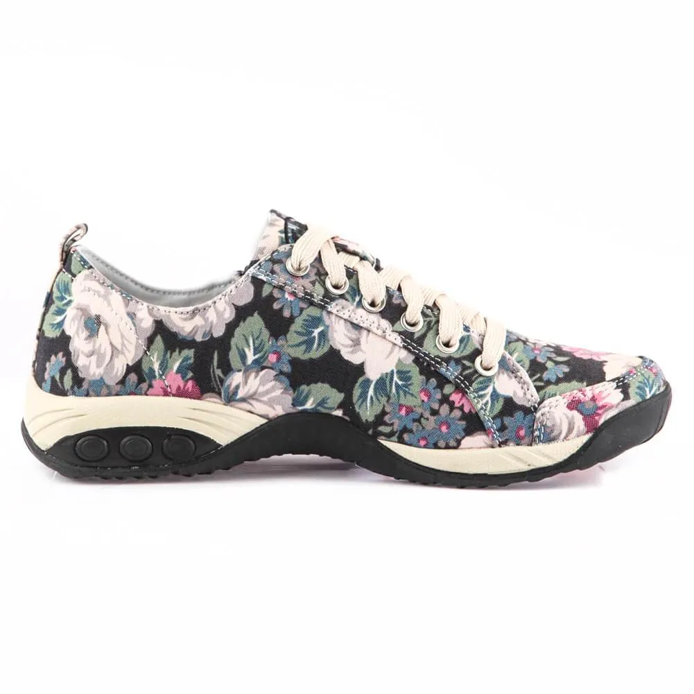 Sienna Prints Women's Side Zip Sport Casual Shoe