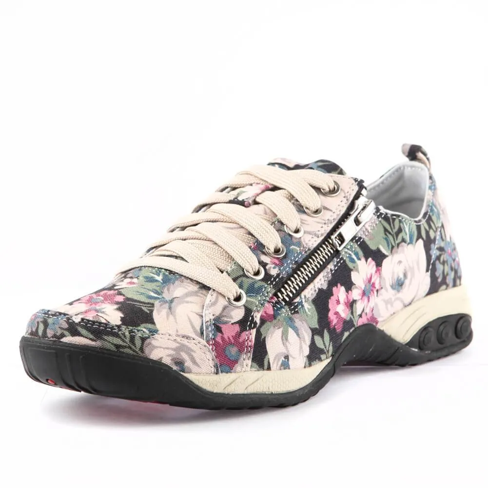 Sienna Prints Women's Side Zip Sport Casual Shoe