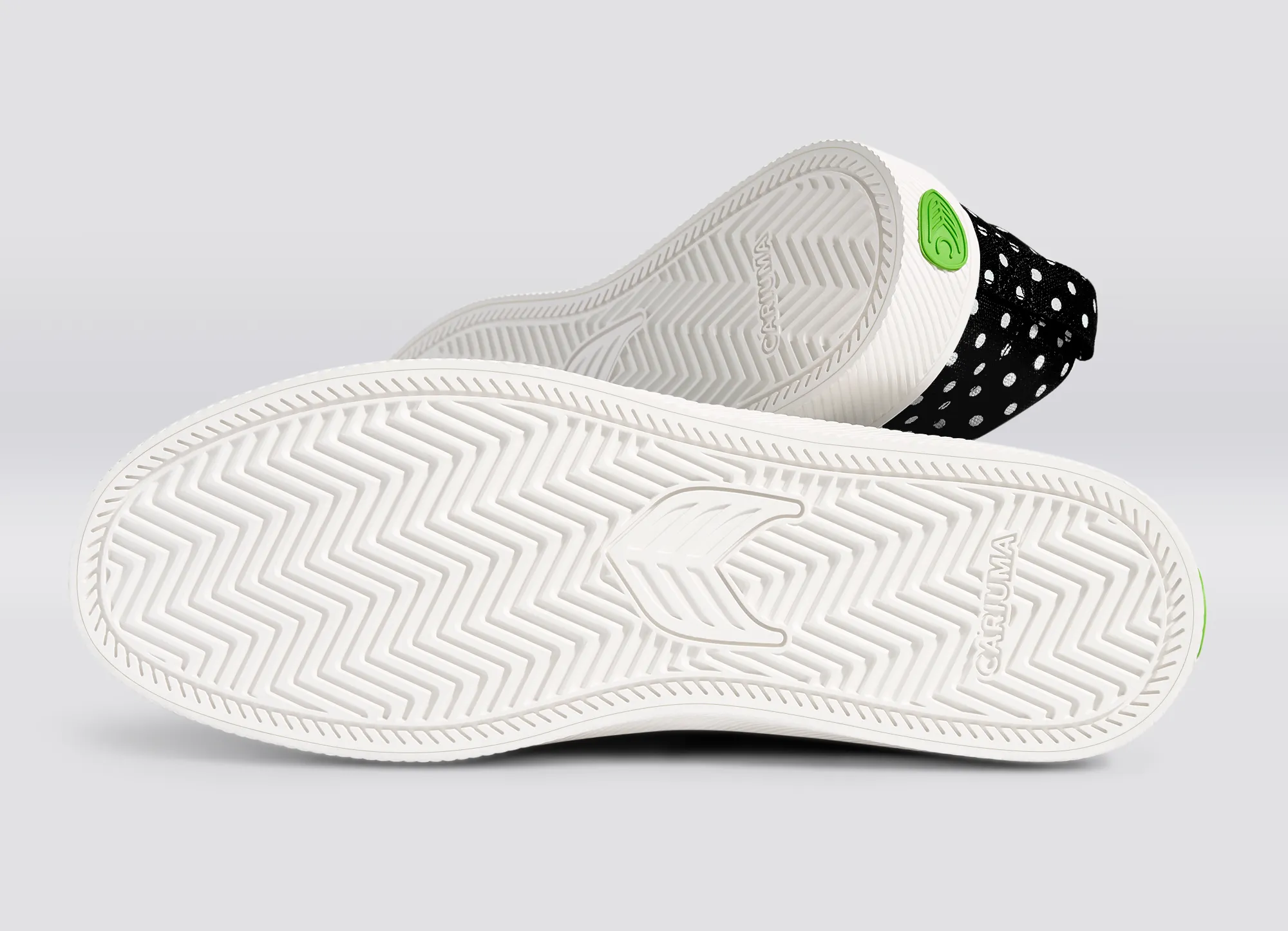 SLIP ON Black Canvas White Polka Dots Sneaker Men