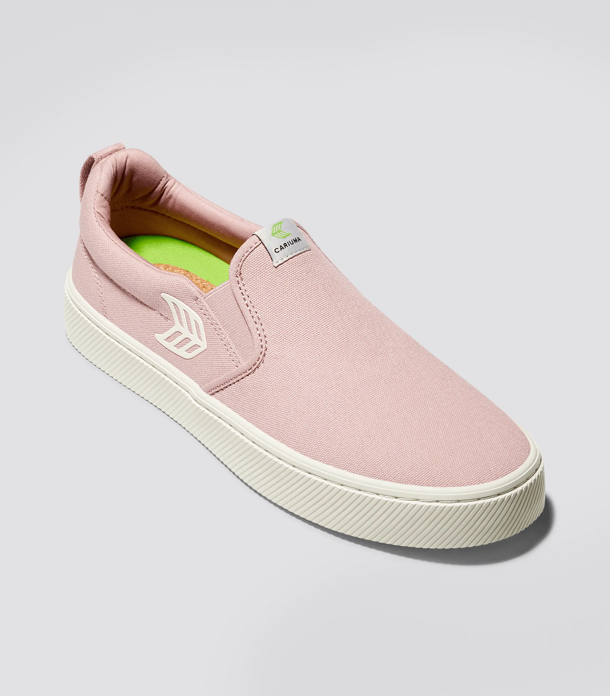 SLIP ON Rose Canvas Ivory Logo Sneaker Men