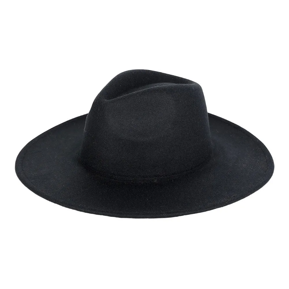 Solid Felt Fedora Panama Hat