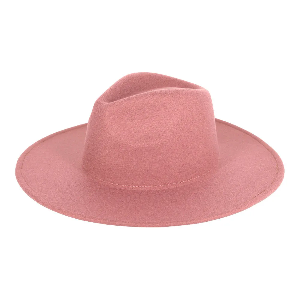 Solid Felt Fedora Panama Hat