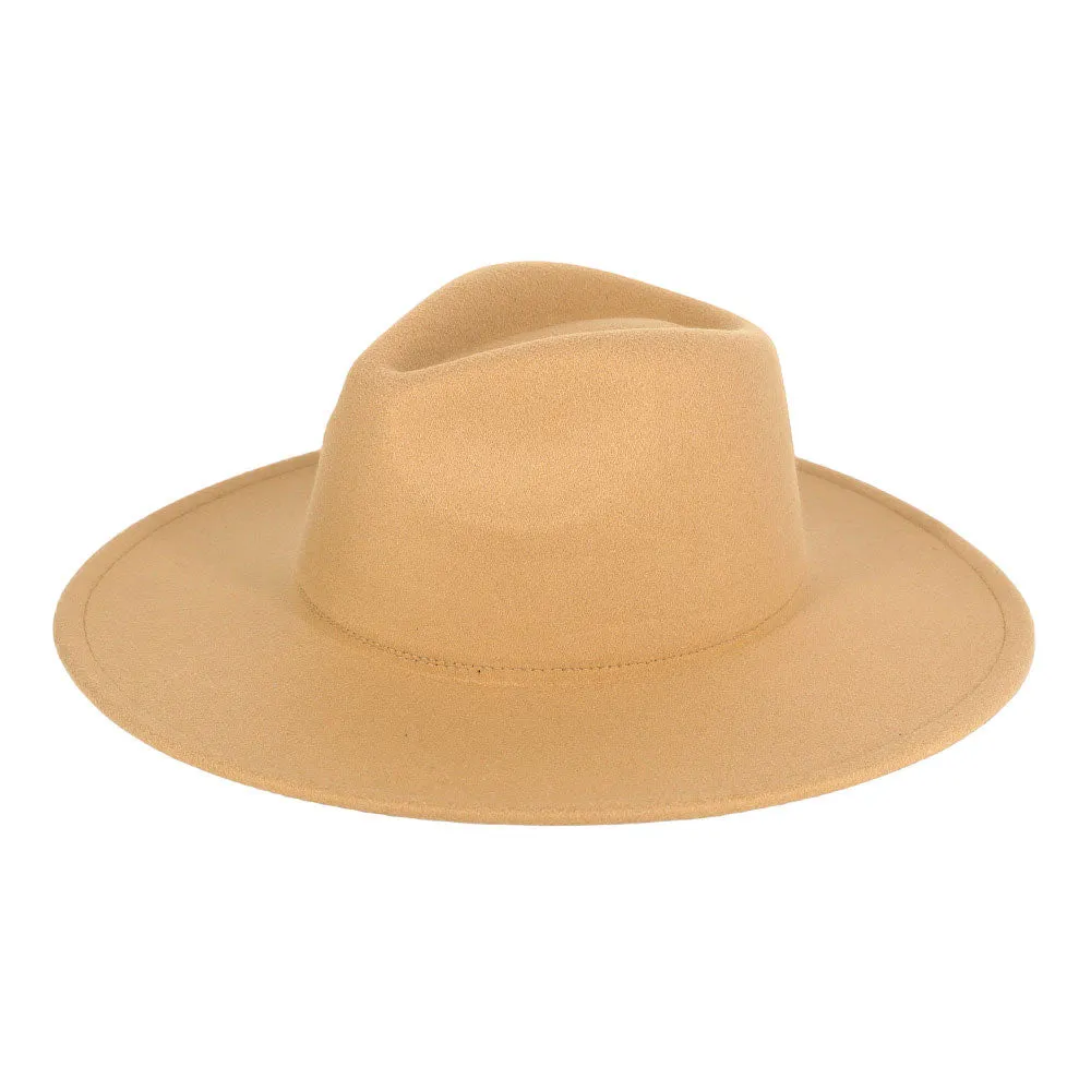 Solid Felt Fedora Panama Hat