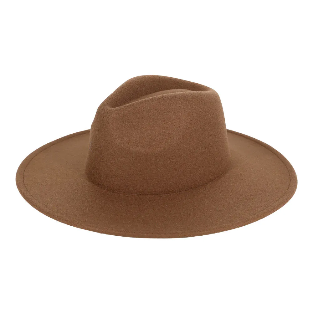 Solid Felt Fedora Panama Hat