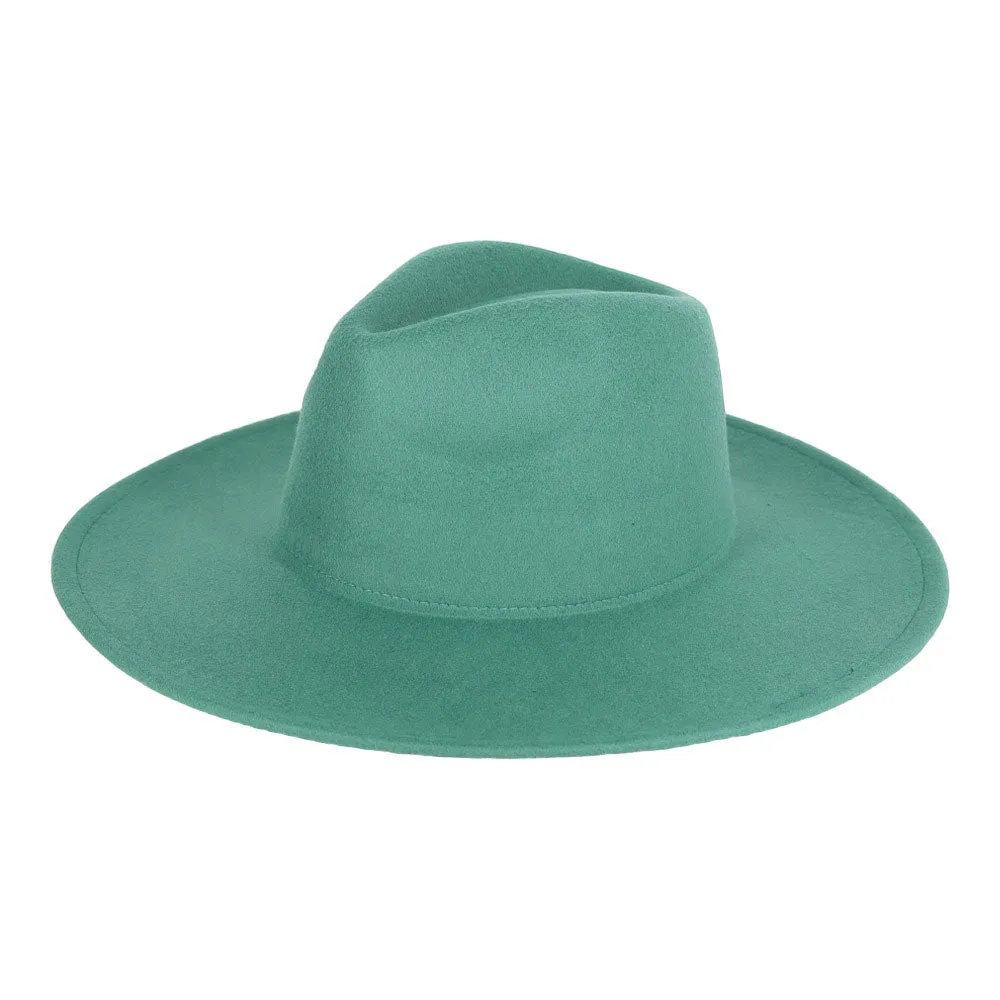 Solid Felt Fedora Panama Hat