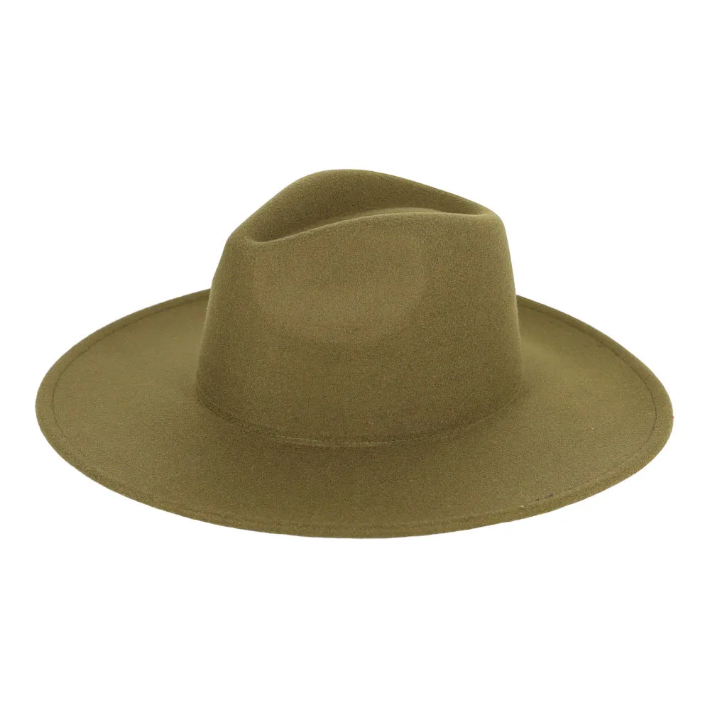 Solid Felt Fedora Panama Hat