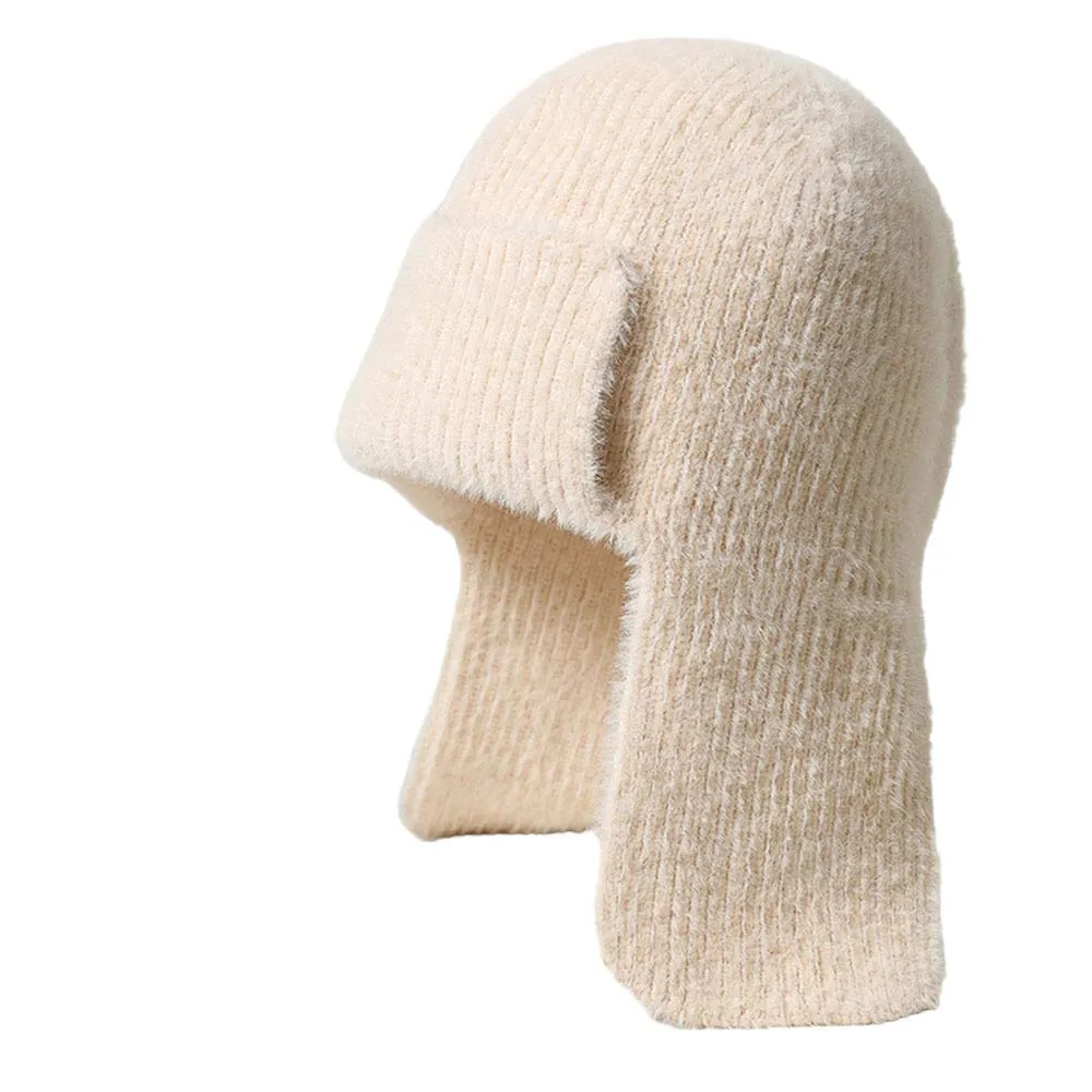 Solid Knit Trapper Hat