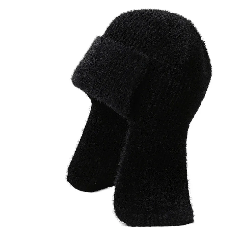 Solid Knit Trapper Hat