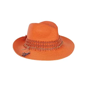 Summer Hat Natural Cellulose Orange